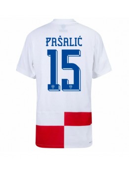 Kroatien Mario Pasalic #15 Replika Hemmakläder EM 2024 Kortärmad